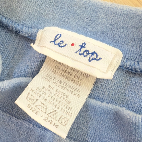 Le Top 24M Velvour Duck One Piece Outfit Blue - Picture 2 of 5